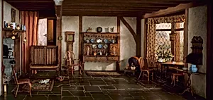 E-5: English Cottage Kitchen of the Queen Anne Period, 1702-14 by Narcissa Niblack Thorne