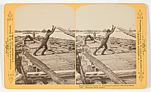 Earning their money, from the series "The Camera's Story of Raftman's Life on the Wisonsin"