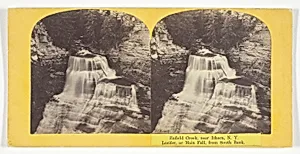 Enfield Creek, near Ithaca, N.Y. Lucifer, or Main Fall, from South Bank