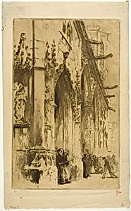 Entrance to Saint-Germain-l'Auxerrois, Paris