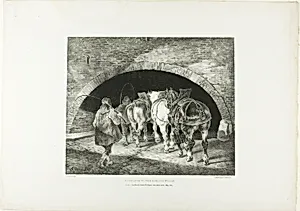 Entrance to the Adelphi Wharf, plate 11 from Various Subjects Drawn from Life on Stone