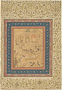 European Banquet Scene (or The Marriage Feast at Cana?)
