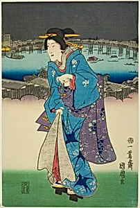 Evening Amusements at Ryogoku in the Eastern Capital (Toto Ryogoku yoasobi no zu)