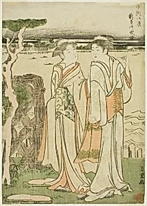 Evening bell at Mii Temple by Katsushika Hokusai