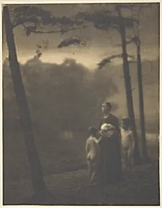 Evening—Mother and Boys