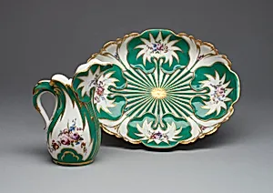 Ewer and Basin (Pot a l'Eau et jatte Feuille d'Eau)