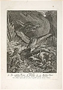Fable III, plate three from Lehrreiche Fabeln aus dem Reiche der Theire
