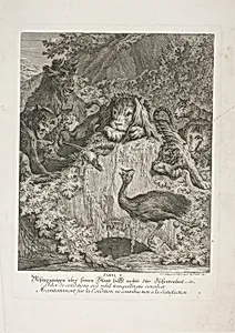 Fable V, plate five from Lehrreiche Fabeln aus dem Reiche der Theire