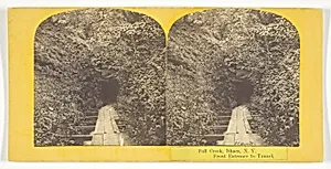Fall Creek, Ithaca, N.Y. Front Entrance to Tunnel by J.C. Burritt