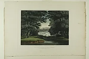 Falls of St. Anthony on the Mississippi, plate seven of the first number of Picturesque Views of American Scenery