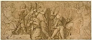 Family of Darius before Alexander; Prisoners before a Senator by Polidoro da Caravaggio