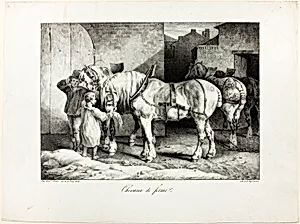 Farm Horses by Jean Louis André Théodore Géricault