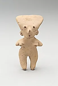 Female Figure with Incised Features and Triangular Head