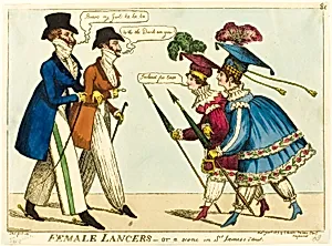 Female Lancers - or A Scene in St. James's Street