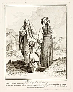 Femmes du Peuple (Women of the People, plate six from Divers Habillements des Peuples du Nord)