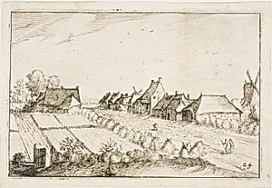 Fields and a Road, plate 24 after Pictures of Farms, Country Houses and Rustic Villages (Praediorum villarum et rusticarum casularum icones)