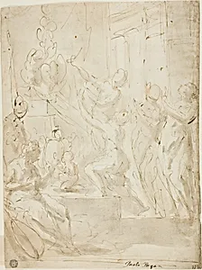 Figures at an Altar or Classical Sacrifice