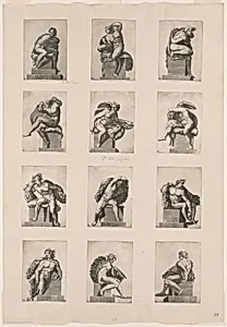 Figures from the Ceiling of the Sistine Chapel
