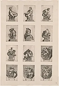 Figures from the Ceiling of the Sistine Chapel