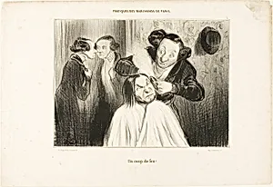 "Fire!", plate 35 from Types Parisiens by Honoré-Victorin Daumier