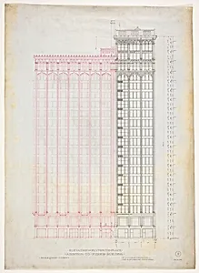 Fisher Building Addition, Chicago, Illinois, Elevation