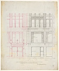 Fisher Building Addition, Chicago, Illinois, Elevation
