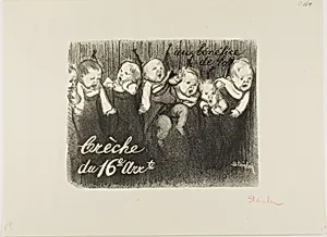 For the Benefit of the 16th Arrondissement Nursery by Théophile-Alexandre Pierre Steinlen