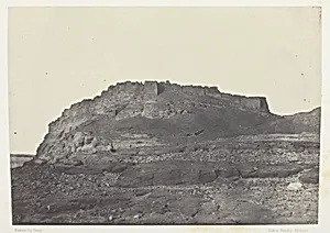 Forteress D'Ibrym (Ancienne Premmis), Vue Prise Au Sud; Nubie, plate 100 from the album "Egypte, Nubie, Palestine et Syrie" (1852) by Maxime Du Camp