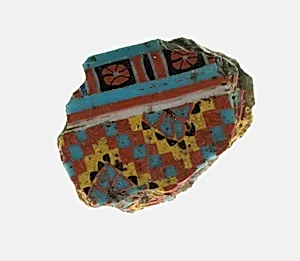 Fragment of a Checkerboard Patterned Inlay by Ancient Egyptian