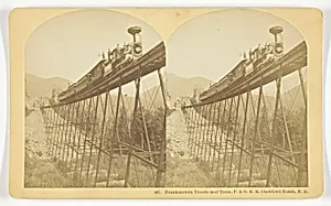 Frankenstein Trestle and Train, P. & O. R.R. Crawford Notch, N.H.