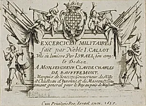 Frontispiece, from The Military Exercises by Jacques Callot