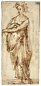 Full-Length Figure of a Woman