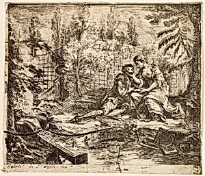 Gallant Conversation by Gabriel Jacques de Saint-Aubin