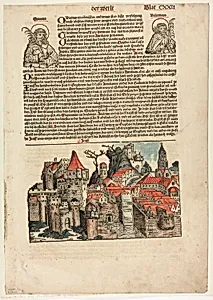 Geneva from Schedel Weltchronik (Schedel’s World History), Plate 22 from Woodcuts from Books of the 15th Century