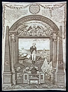 George Washington at the Altar of Liberty (Handkerchief)