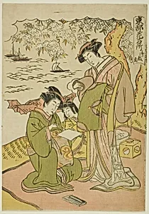 Goten Hill (Gotenyama), from the series "Famous Places for Flowers in the Eastern Capital (Toto hana meisho)"