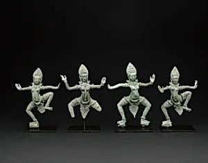 Group of Four Celestial Dancing Beauties by Khmer