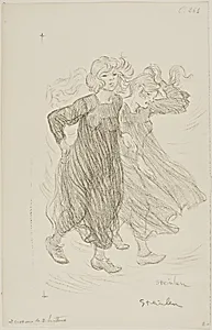 Gust of wind by Théophile-Alexandre Pierre Steinlen