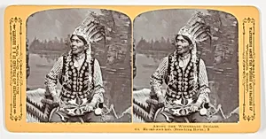 Ha-zah-zoch-kah. (Branching Horns.) B, No. 414 from the series "Among the Winnebago Indians" by Henry Hamilton Bennett