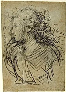 Half-Length View of Female in Profile to Left (recto); Half-Length view of Figure in Three-Quarter Profile (verso)