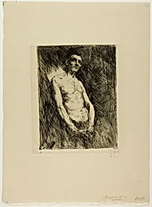 Half Nude Figure of a Man