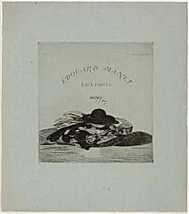 Hat and Guitar, frontispiece for the edition of fourteen etchings by Édouard Manet