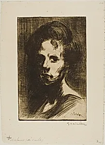 Head of a Woman, plate I