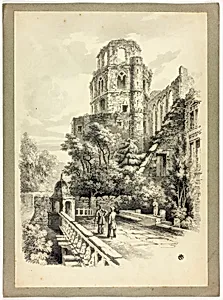 Heidelberg Castle by Samuel Prout