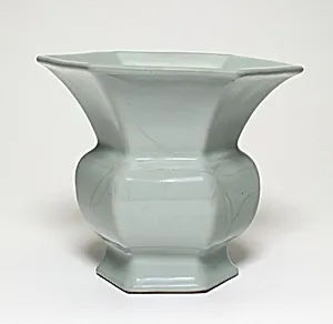 Hexagonal Vase by Unknown