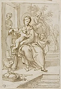 Holy Family with Saint Anne and Infant Saint John the Baptist