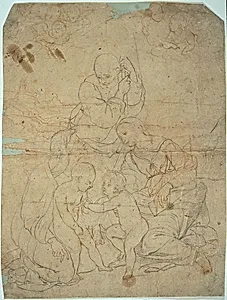 Holy Family with Saint Elizabeth and the Infant John the Baptist by Raphael