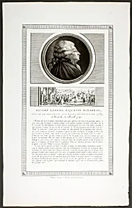 Honoré Gabriel Riquetti Mirabeau, Deputy of the Provence Region, from the series Tableaux historiques de la révolution française