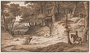 Horseman and Hunter in the Woods of Doorwerth, Near Arnhem
