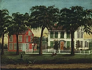 Houses on the Fox River, Illinois